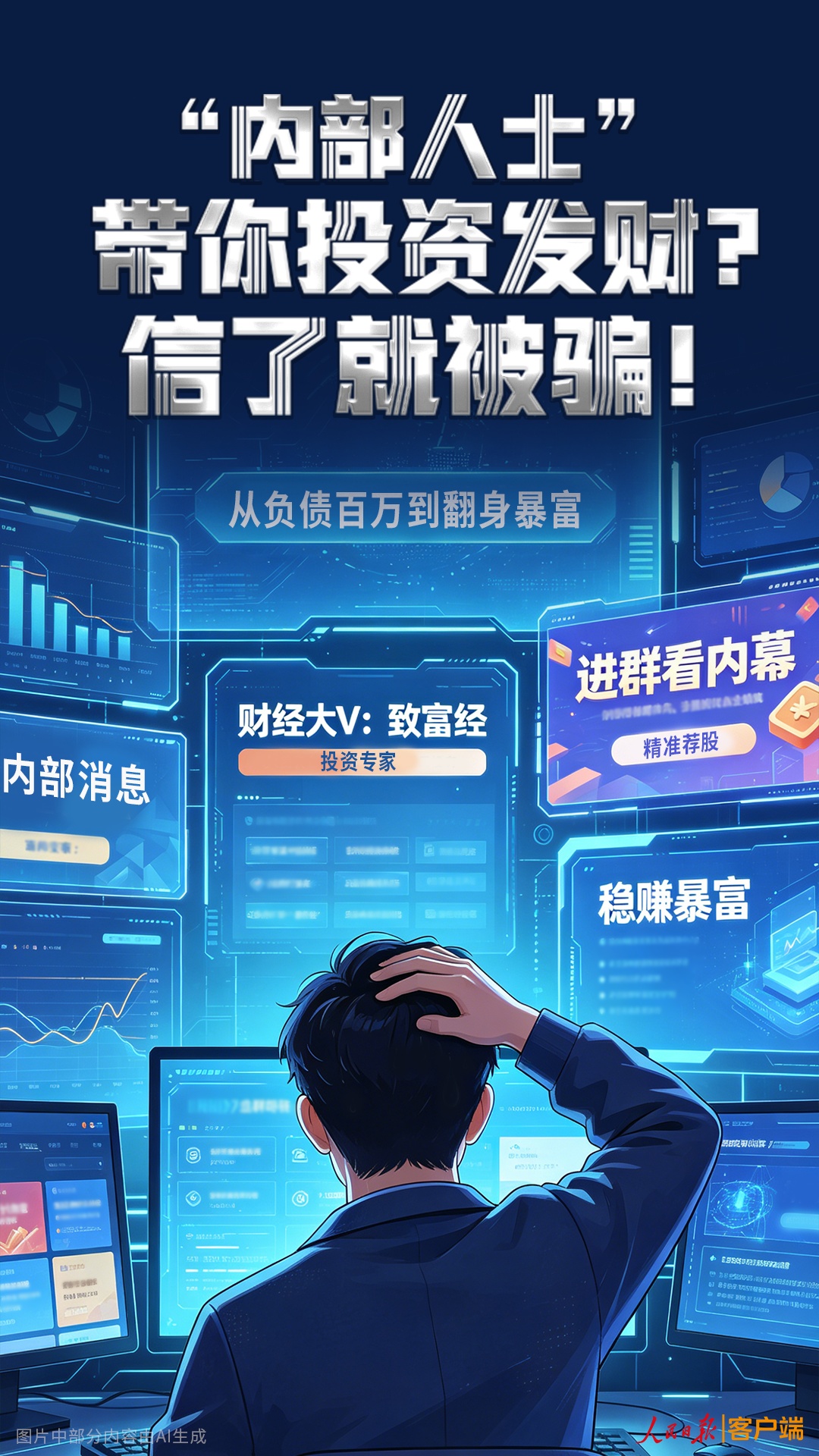 “内部人士”带你投资发财？信了就被骗！