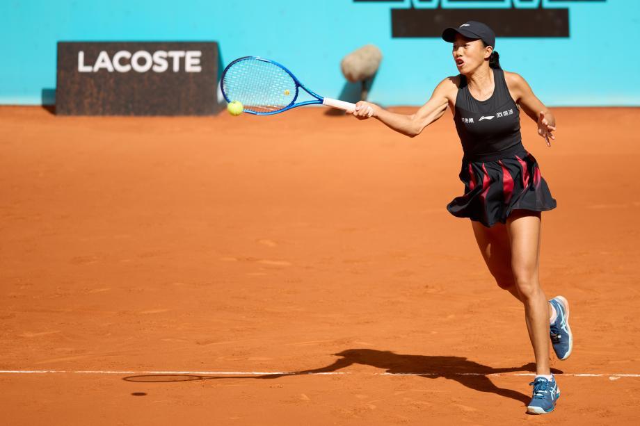 张帅直落两盘击败利斯 闯过WTA马德里大师赛首轮关