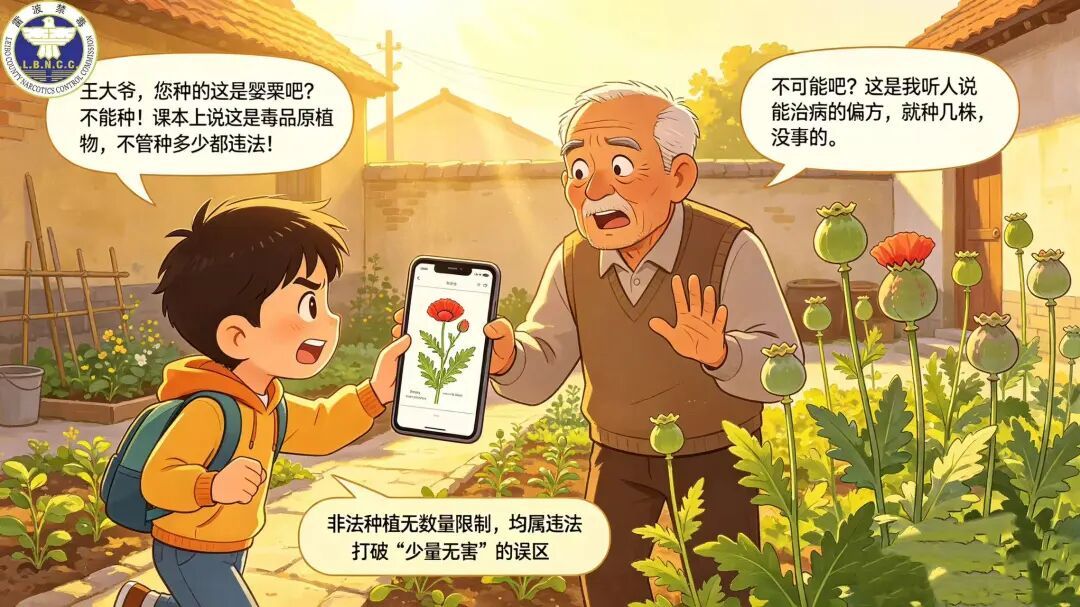 种几株罂粟“没事”？大错特错！这份漫画带你避开误区