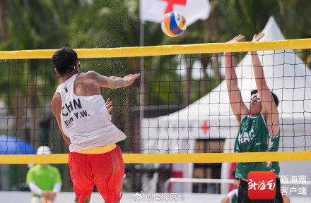 中国沙滩排球首战全胜