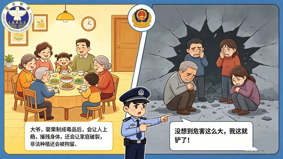 种几株罂粟“没事”？大错特错！这份漫画带你避开误区