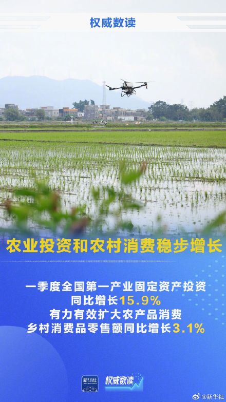 一季度农业农村经济发展势头良好！