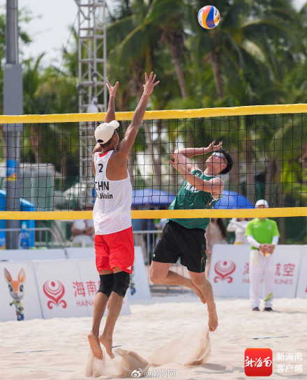 中国沙滩排球首战全胜