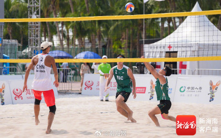 中国沙滩排球首战全胜
