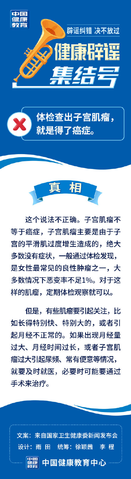 体检查出子宫肌瘤，就是得了癌症？