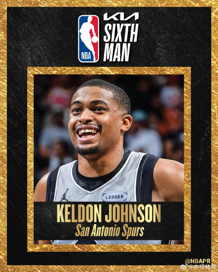 凯尔登约翰逊当选最佳第六人