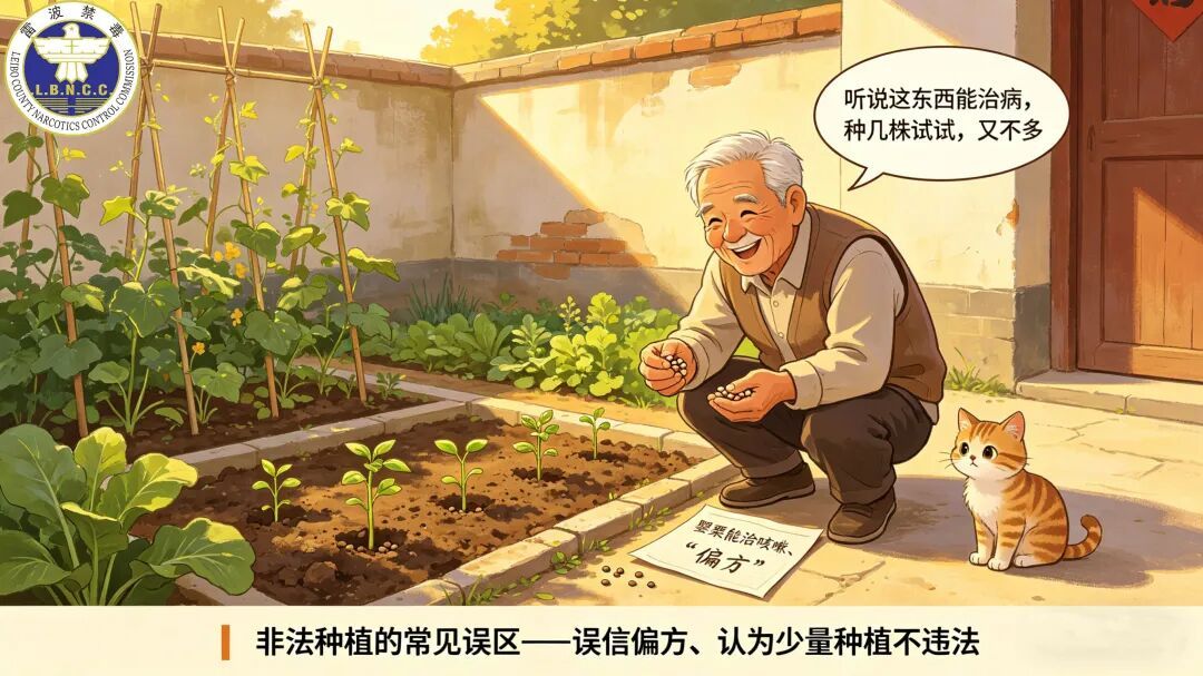 种几株罂粟“没事”？大错特错！这份漫画带你避开误区