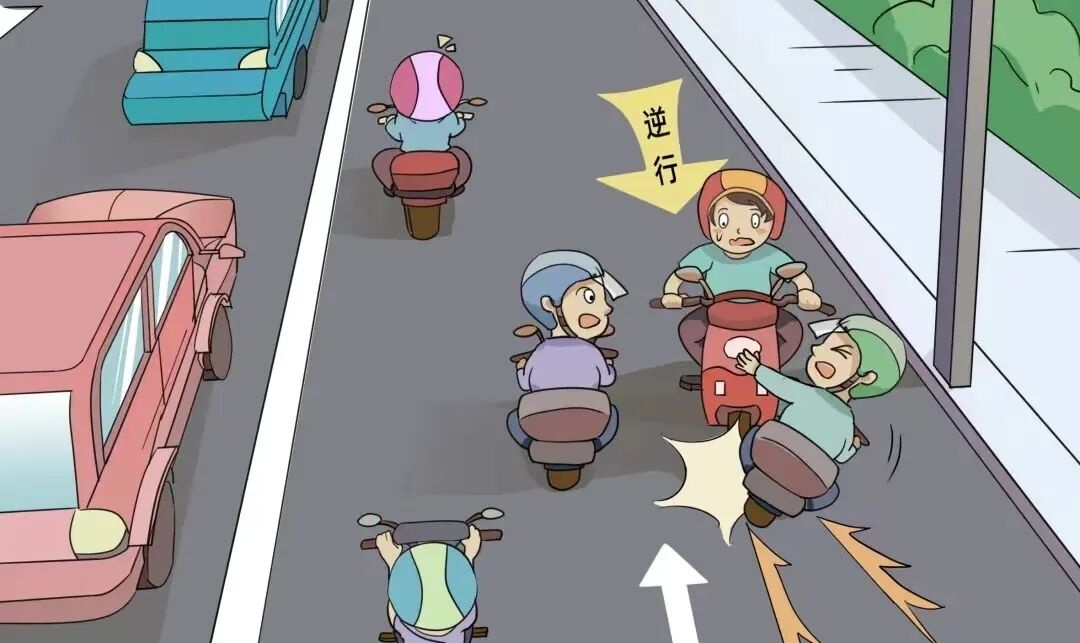 15岁少年骑车闯红灯，想躲已经晚了...