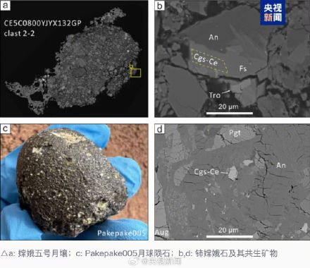 点赞！中国科学家发现2种月球新矿物