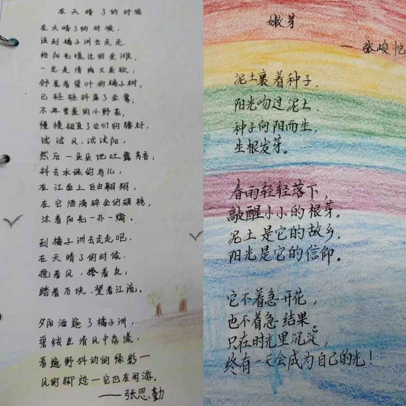 在诗意中生长！长沙小学生全班一起探索诗歌创作还自制诗集