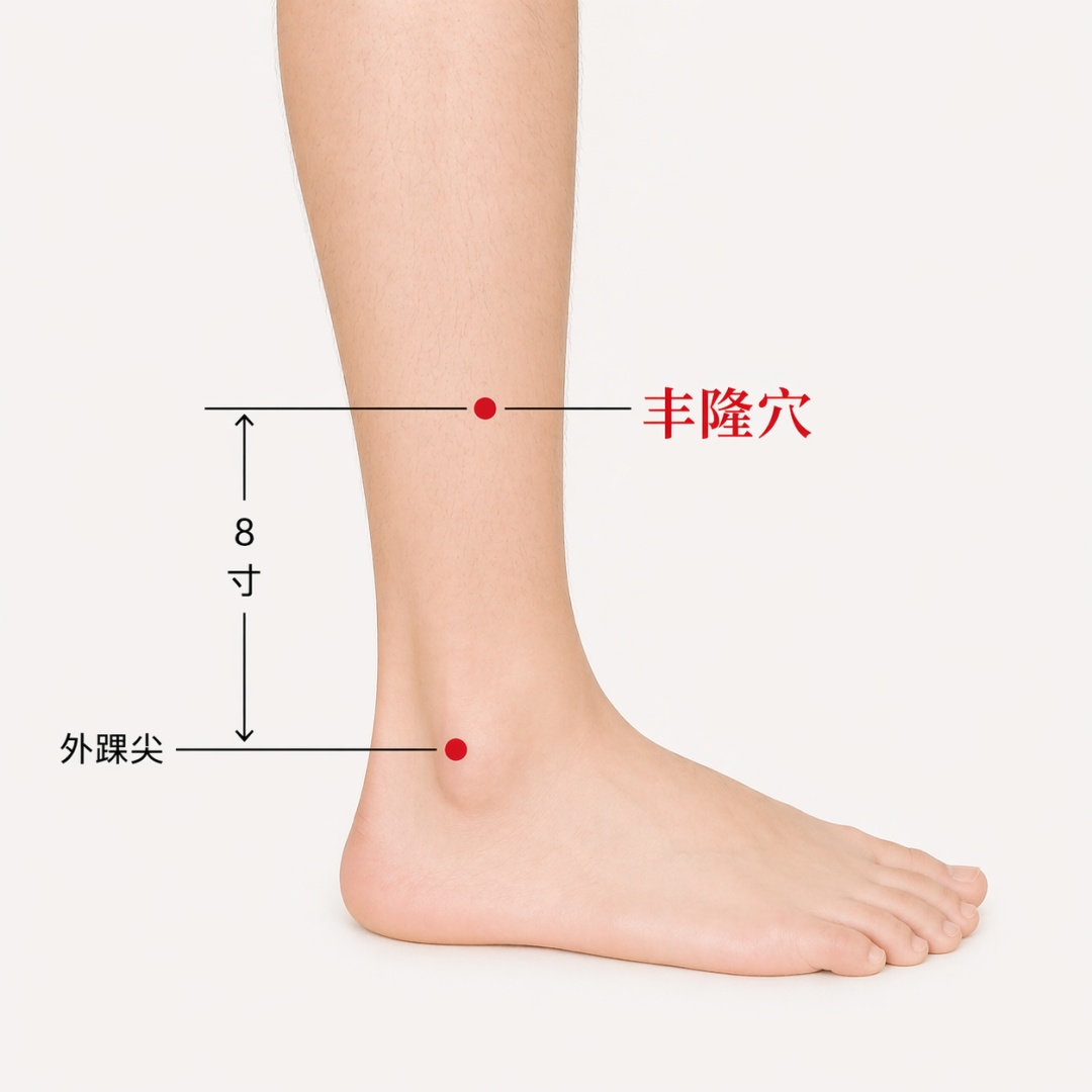 中医介绍5个化痰穴位！收藏这篇，帮肺部清痰减负→