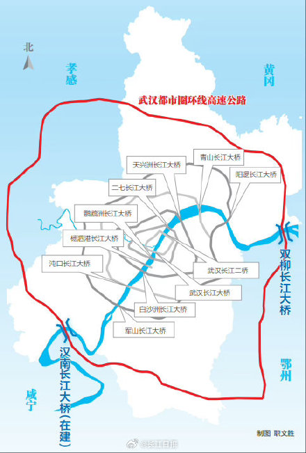 武汉第13座长江大桥有新进展，预计明年通车