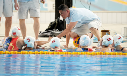 中国女水不败战绩 勇夺亚沙会女子水球历史首金