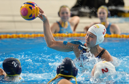 中国女水不败战绩 勇夺亚沙会女子水球历史首金