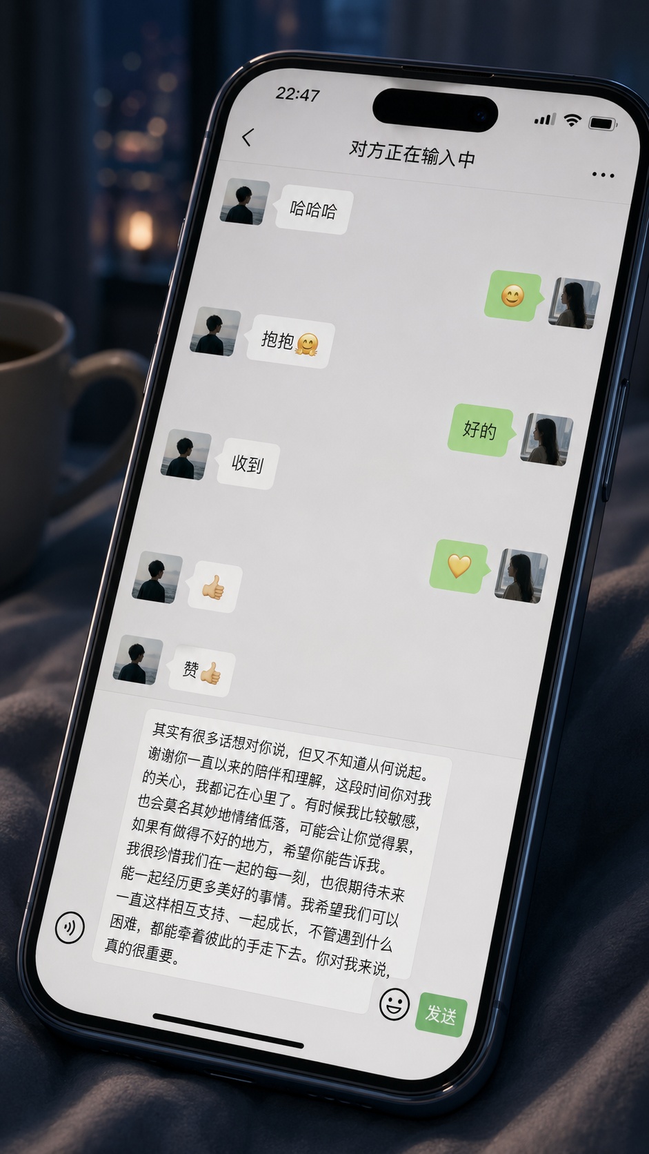 “有空点赞，却没空说句话”