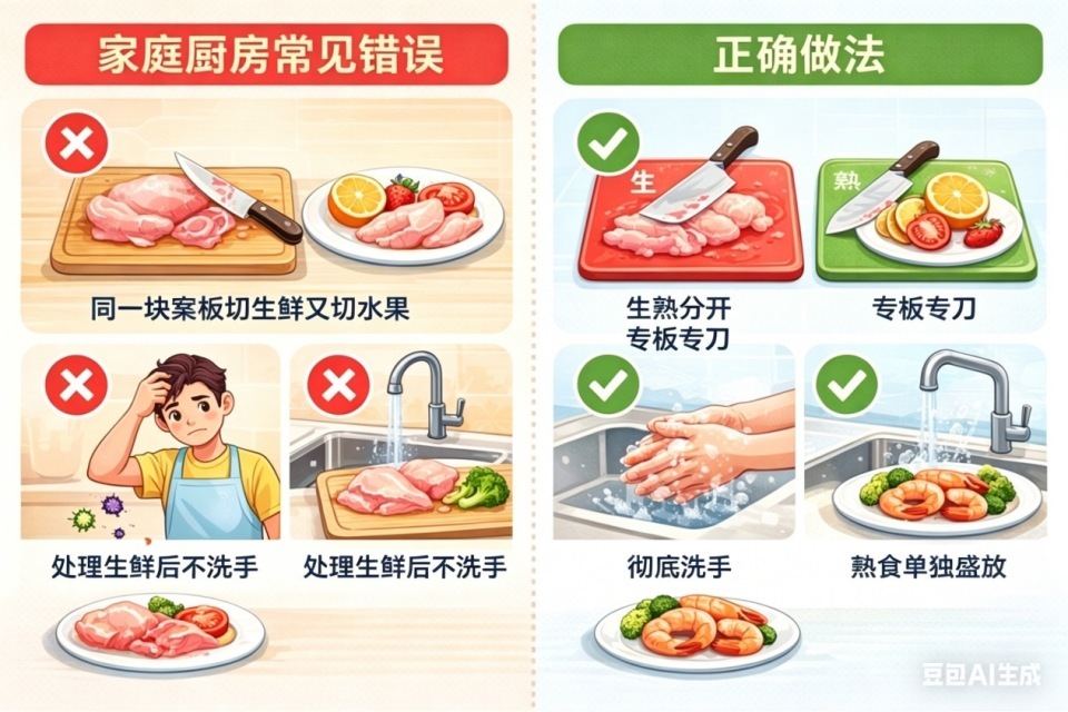 孩子腹痛腹泻半月“罪魁祸首”是虾蟹，医生：别让“生熟交替污染”把寄生虫带上餐桌