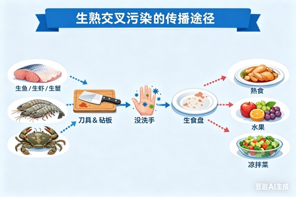 孩子腹痛腹泻半月“罪魁祸首”是虾蟹，医生：别让“生熟交替污染”把寄生虫带上餐桌