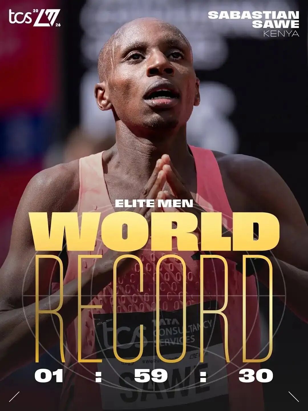 1小时59分30秒！马拉松首次跑进2小时大关