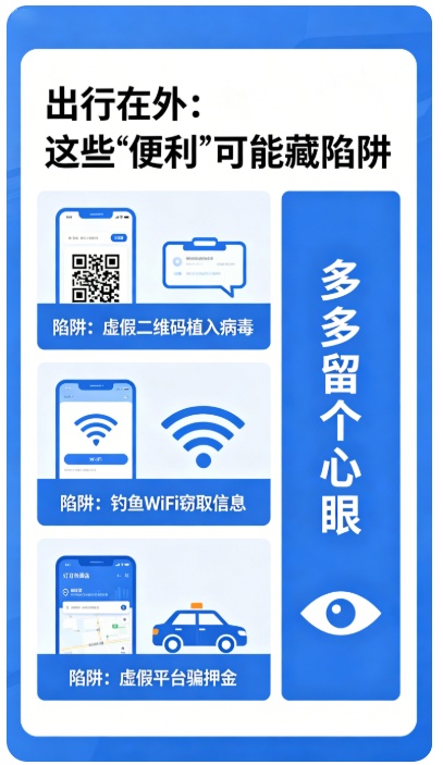 五一假期将来临｜快乐出行不“掉坑”，这份网络安全指南请查收！