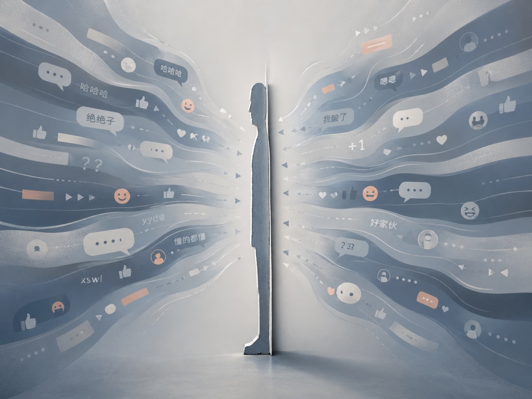 “有空点赞，却没空说句话”