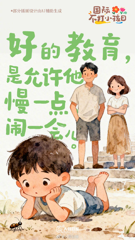 国际不打小孩日：向体罚和暴力说“不”