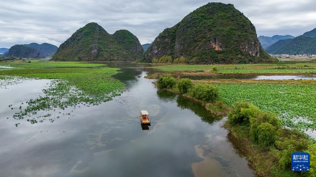 云南普者黑：山清水秀 候鸟翩跹
