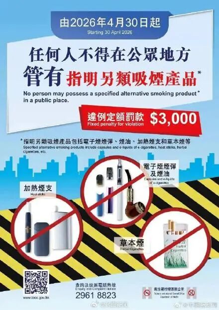 香港“最严禁烟令”生效！已有人被罚