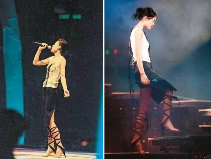 香奈儿新款无底凉鞋！王菲27年前穿过类似款式，网友：太抽象了！