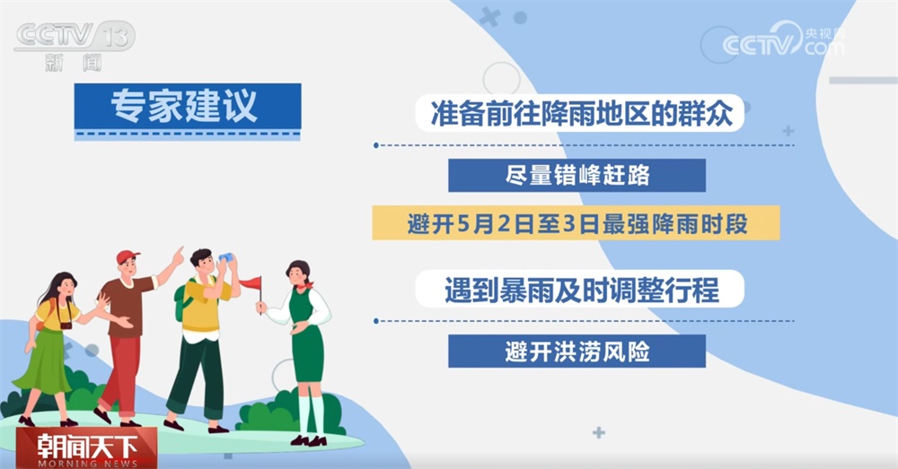 “五一”假期我国南方将迎来较强降雨 如遇暴雨山洪如何避险？一文了解↓