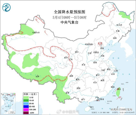 五一假期开场大范围降水来袭 降雨日程来了！