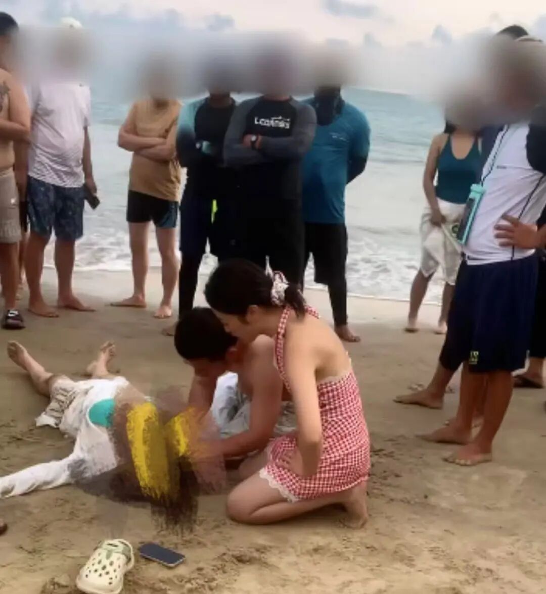 护士夫妻海边追日落救人！被救者发声