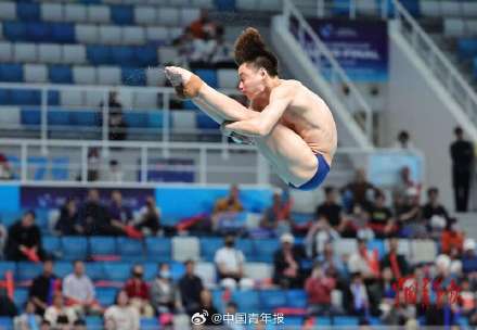 王宗源郑九源男子3米跳板摘金夺银