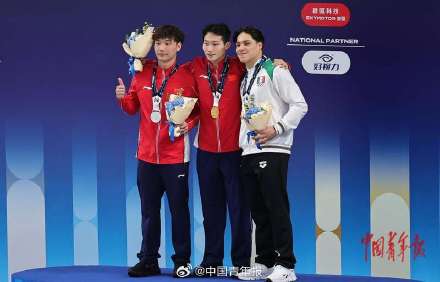 王宗源郑九源男子3米跳板摘金夺银