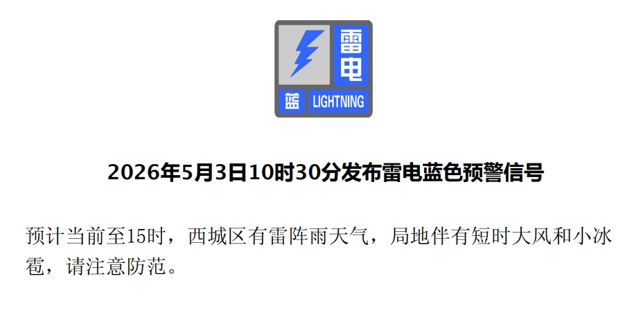 雨来了！局地大风+小冰雹！北京多区雷电蓝色预警中——