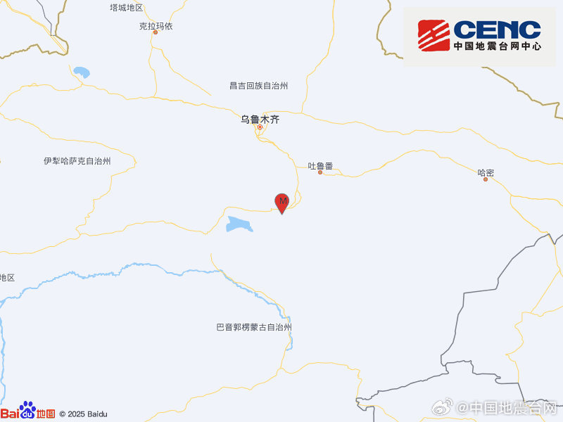 新疆吐鲁番市托克逊县发生3.4级地震，震源深度28千米