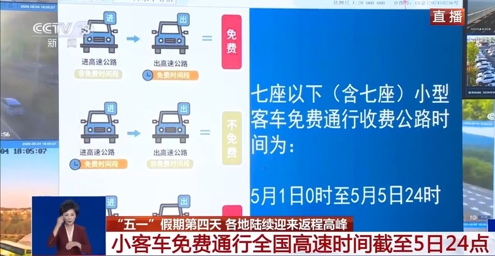 “五一”假期第四天 各地陆续迎来返程高峰