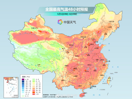 中东部多地将现今年首个30℃