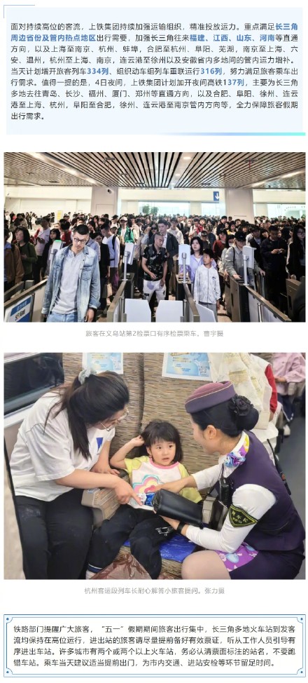 长三角铁路今日预计发送旅客402万人次