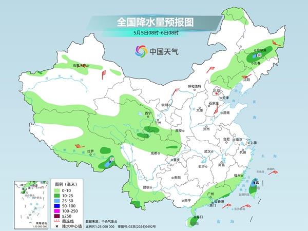 “五一”假期最后一天全国多地晴朗升温 南方将迎来新一轮降水过程