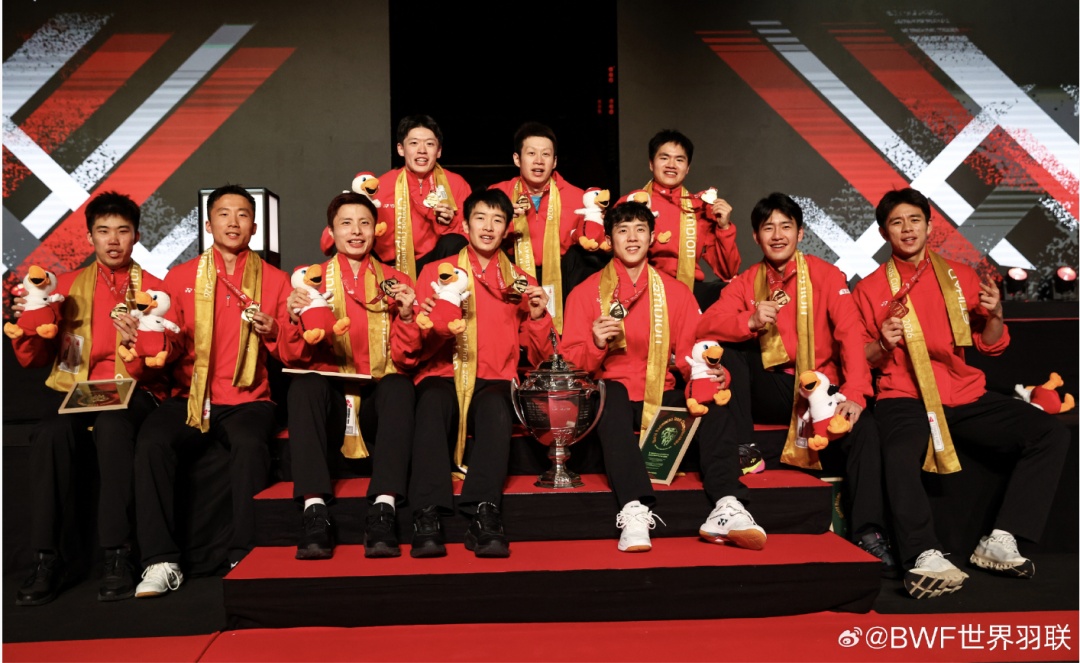 祝贺！福州选手勇挑重担，中国羽毛球队斩获第12个汤姆斯杯冠军！