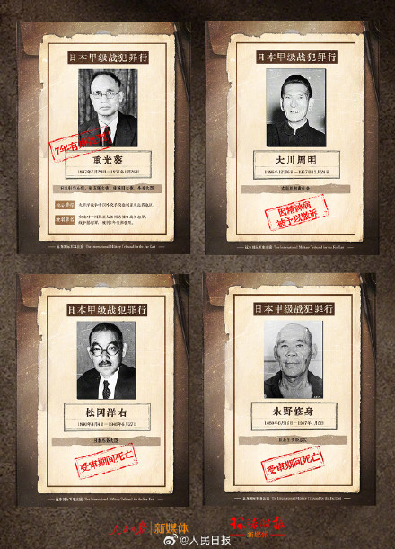 罪与罚：东京审判28名甲级战犯罪行全记录