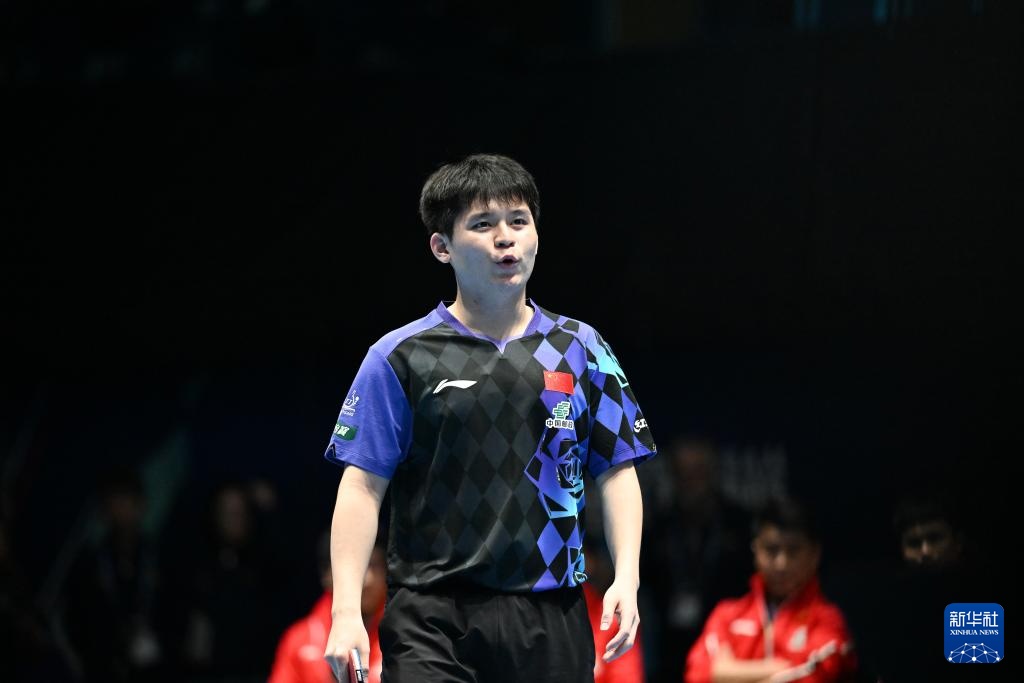 世乒赛：中国男队晋级16强