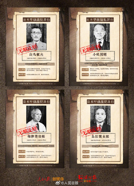 罪与罚：东京审判28名甲级战犯罪行全记录