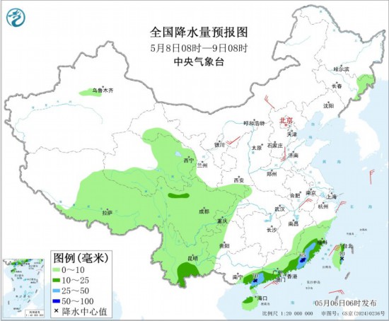 南方地区有新一轮降水天气 北方地区有大风天气