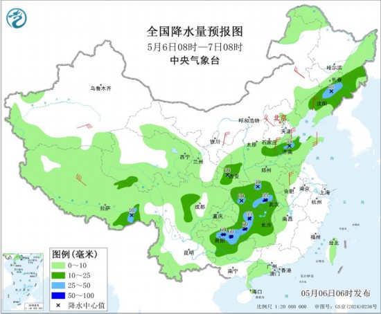南方地区有新一轮降水天气 北方地区有大风天气
