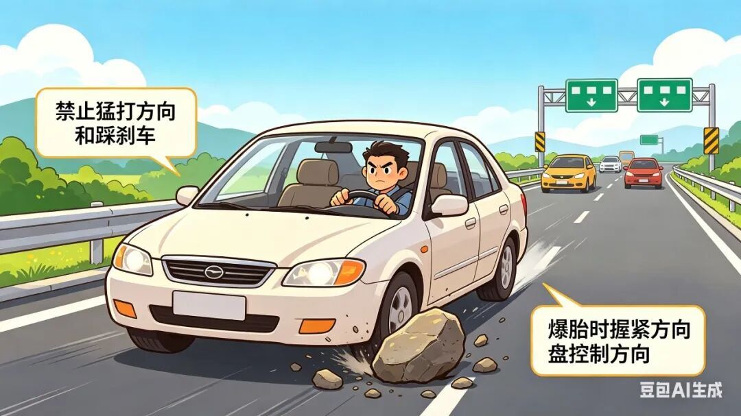高速突遇障碍物，你会怎么做？