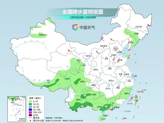 还有大雨！云南省中东部、南部需防范局地强对流天气