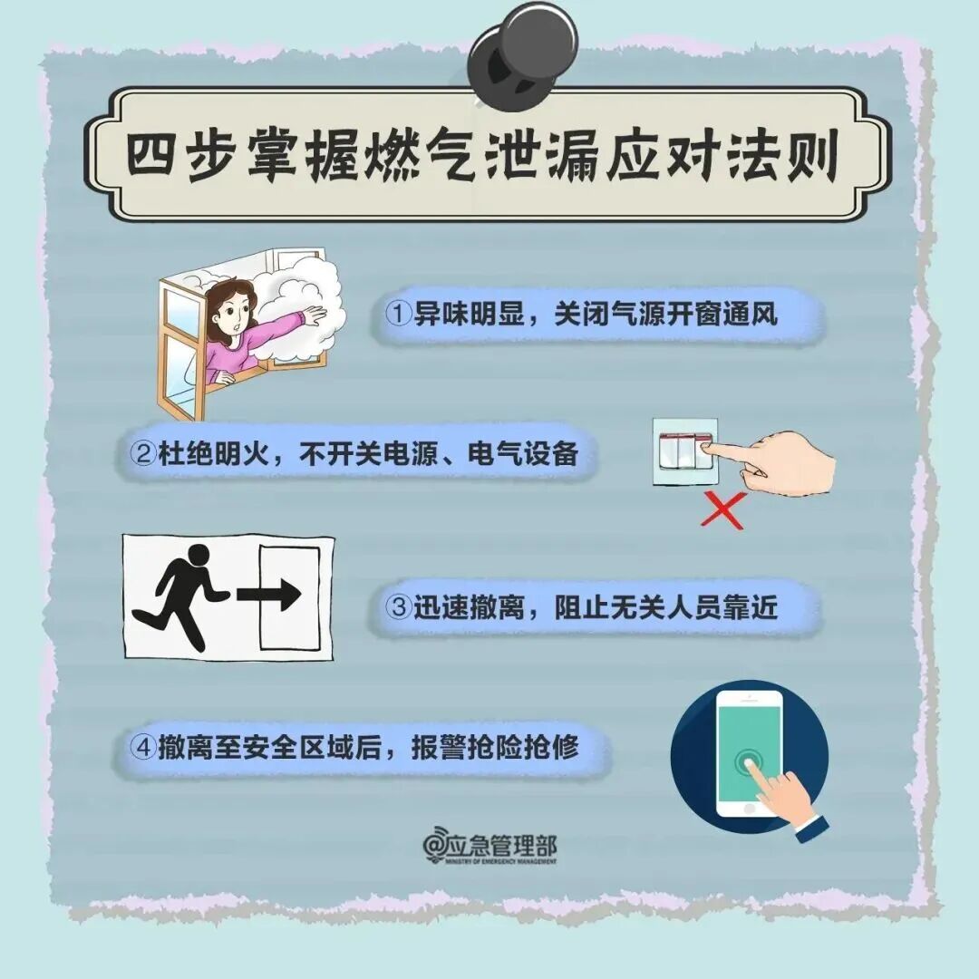 夏季用气安全知识，请记牢