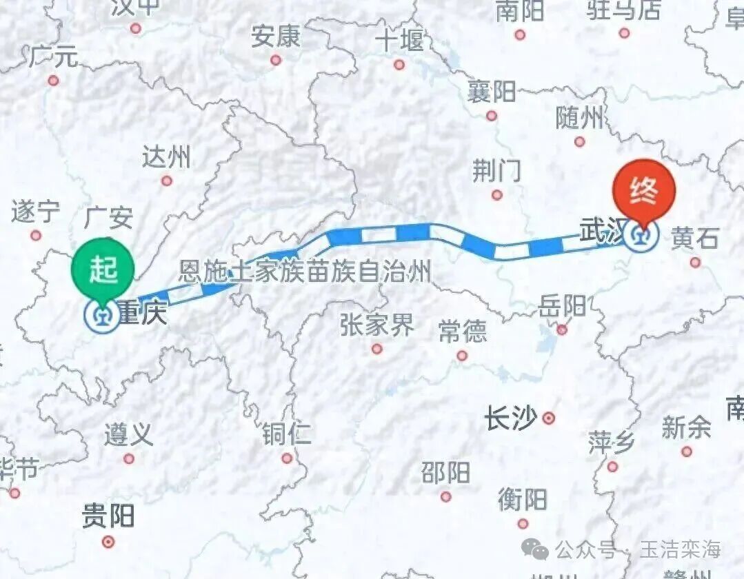 新高铁通车时间定了！武汉4小时到重庆