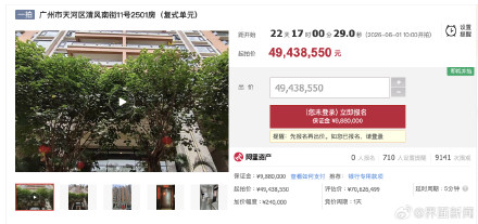 恒大前总裁数千万豪宅被法拍